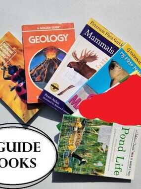 5 Field Guides Book Bundle Guide Books Reference Nature Mammals Geology Insects